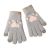 Winter Gloves for Kids Girls Cat Paw Cute Gloves Full Finger Knit Gloves 