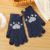 Winter Gloves for Kids Girls Cat Paw Cute Gloves Full Finger Knit Gloves 