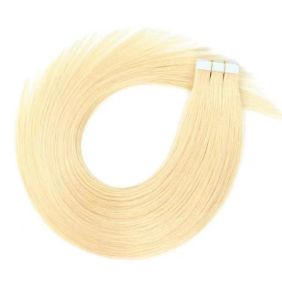 Full human non trace nano hair extension PU hair piece can be ironed and dyed