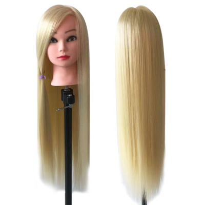 Wig head mold practice hair curling fake human head chemical fiber hair doll head plaited hair model hairdressing model head