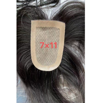 Full Real Hair Full Hand Delivery Needle Hair Piece Realistic Scalp Length and Size Can Be Customized