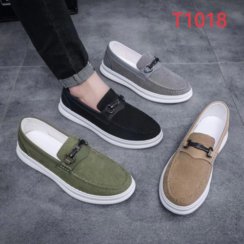 men‘s slip-on canvas shoes board shoes comfortable and easy to wear flat shoes casual shoes tods shoes spring and summer new single-layer shoes