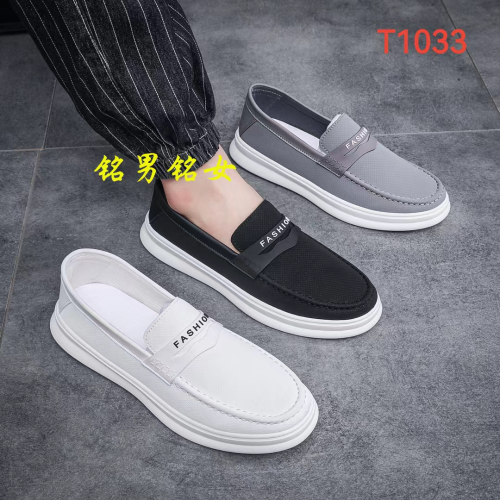men‘s casual shoes slip-on shoes spring and summer new breathable comfortable men‘s loafers canvas shoes