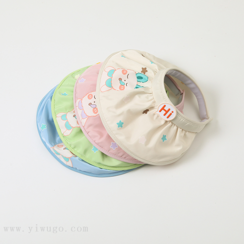 spring and summer new boys and girls children quick-drying bunny empty top storage sun hat thin cartoon korean style hat