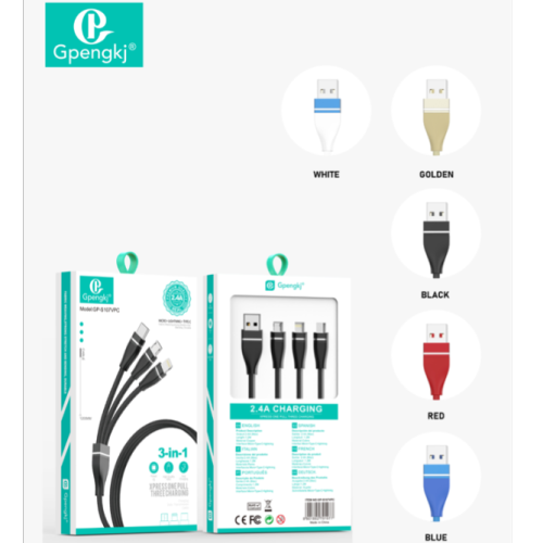 一拖三数据线苹果华为通用安卓多功能三合一手机充电头线