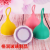 Creative Cute Little Moxa Glass Onion Cup with Lid Portable Rope Holding Gift Handy Printing Girl Small Water Cup
