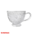 European-Style Breakfast Cup Large Capacity Milk Heat-Resistance Glass Embossed Golden Trim Glass Coffee Cup with Handle Drink Cup