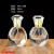 Transparent Glass Perfume Bottle 30ml with Lid Travel Portable Moisturizing Delicate Spray Bottle Sample Cosmetic Empty Bottle