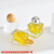 30ml Transparent Square Glass Perfume Bottle Advanced Spray Sample Bottle Perfume Sub-Bottles with Multi-Color Ball Cover
