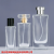 In Stock Wholesale Glass Perfume Bottle 30ml 50ml Flat Square Transparent Hydrating Spray Bottle Bayonet Storage Bottle 100