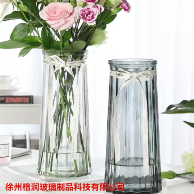 Vase Decoration Living Room Flower Arrangement Transparent Glass Flowers Lily Rose Tulip Special Water Cultivation High Sense
