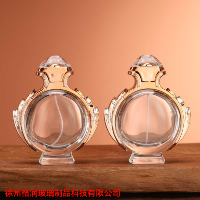 in Stock Wholesale Jewelry Perfume Bottle Home Crafts Ornament Decoration 80ml Bayonet Press Spray Glass Bottle