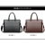Men's Bag Handbag Men's Business Horizontal Briefcase Crossbody Leather Bag Men's Shoulder Bag Large Capacity Computer Bag