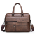 Men's Handbag Horizontal Briefcase Business Casual Retro Large Capacity Shoulder Messenger Bag Computer Bag File Bag