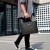 Men's Briefcase Pu Stitching Laptop Bag Trendy Laptop Bag Business Bag Large Capacity File Bag