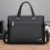 Men's New Pu Laptop Bag Briefcase Leather Business Trip File Bag Large Capacity Tablet Liner Bag