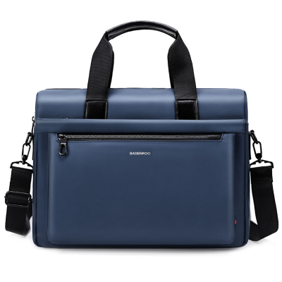 Handbag Men's Business Bag Briefcase Business Bag Large Capacity Portable Leather Computer Bag Simple Horizontal