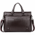Men's Waterproof Business Trip Handbag Briefcase Leather PU Horizontal Business Laptop Sleeve Computer Bag Men's Bag