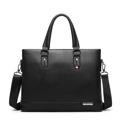 Men's Bag Business Briefcase Large Capacity Horizontal Handbag Business Men's Leather Bag Messenger Bag Computer Liner Bag