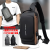 Men's Bag Shoulder Messenger Bag Multifunctional Sports Crossbody Chest Bag USB Charging Port Anti-Theft Fashion Chest Bag