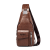 Men's Chest Bag Outdoor Casual Men Crossbody Bag Multifunctional Waterproof Shoulder Large Capacity Pu Backpack Chest Bag