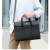 New Men's Handbag Business Briefcase Large Capacity Men's Bag Soft Leather PU Messenger Bag Business Trip Computer Bag Men