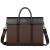 New Men's Handbag Business Briefcase Large Capacity Men's Bag Soft Leather PU Messenger Bag Business Trip Computer Bag Men