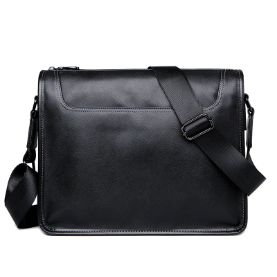 New Men's Leather Men's Bags Shoulder Messenger Bag Casual Fashion Cattlehide Leather Small Backpack Business Trip Men's Bag