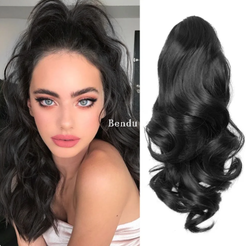 grip ponytail wig curly hair big wave e-commerce hot goods export
