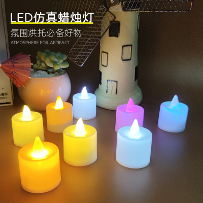 CR2032 Electric Candle Lamp Emulational Creative Candle Decoration LED Candle Light Birthday Gift Wedding Decoration