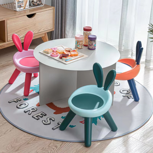 thickened children‘s rabbit stool children‘s bench kindergarten baby plastic small chair small stool back stool