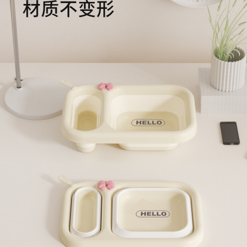 foldable washbasin storage dormitory student baby face washing portable travel basin household laundry foot washing