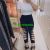 Summer Popular Modal Sexy Cutout Fashion All-Match High Western Style Slimming Eight Points Bottoming Skinny Skinny Pants