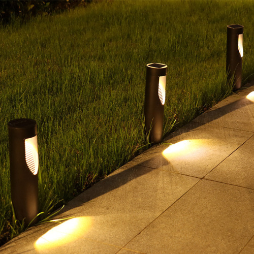 new outdoor solar cylinder lawn lamp led courtyard light and shadow road lamp home park ambience light waterproof