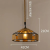 hemp rope ceiling lamp retro atmosphere lighting chandelier restaurant decoration retro lamp personality creative hemp rope hemp rope ceiling lamp