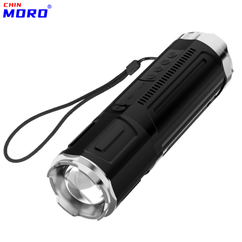 新款蓝牙音箱手电筒高亮款手电筒防水照明灯带蓝牙音乐音箱手电筒