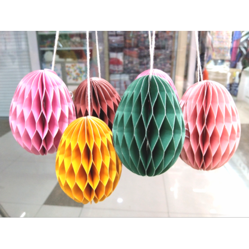 Colorful Paper Thickened Honeycomb Egg Paper Honeycomb Ball Paper Honeycomb Ball Christmas Tree Pendant