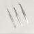 Thick Stainless Steel Elbow Straight round Pointed Tweezers 10cm Tweezers Preserved Fresh Flower Hand Account Diy Model Boat Car Model