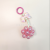 New Candy Color Cute Bow Magic Color Beaded Pendant Creative Mobile Phone Charm Car Key Ring Bag Ornaments