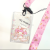 Cartoon Rabbit Transparent Acrylic Student Card Cover with Lanyard Cute School Bus Meal Card Badge Certificate Protective Cover