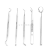 Stainless Steel Dental Cleaning Tool 5-Piece Set Teeth Cleaner Oral Care Teeth Whitening Set Dental Device