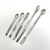 Three Sets of Stainless Steel Single and Double-Headed Medicine Spoon Laboratory Sampling Spoon Sub-Packing Spoon Double-Headed Micro Medicine Spoon Single 3*1