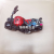 Alloy Pull Back Motorcycle Static Model Decoration Heavy Industry Locomotive Toy 1:32 Graffiti Simulation Racing Car