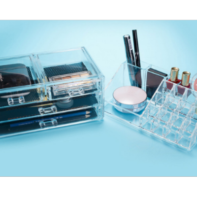 Jewelry and Cosmetics Large Storage Box Storage Box Multi-Layer Acrylic Transparent Plastic Desktop Storage Organize Box