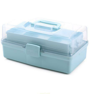 Portable Three-Layer Multifunctional Storage Box Medicine Box Large Capacity Storage Box Medicine Box Plastic Tool Box