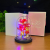 Large Glass Cover Gold Foil Flower Ornaments Creative Valentine's Day Gift Led Small Night Lamp Rose Decorations Wholesale
