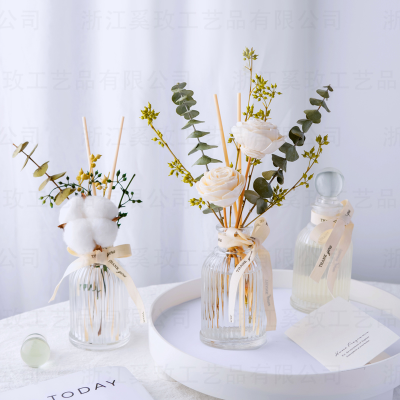 Cross-Border Simple Nordic Dried Flower Essential Oil Fire-Free Aromatherapy Decoration Home Indoor Lasting Fragrance Fragrance Wholesale Customization