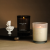 Black and White Glass Aromatherapy Candle Restaurant Bedroom Office Incense Decoration Soy Wax Smoke-Free Fragrance Wholesale