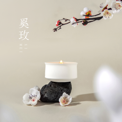 Cross-Border New Arrival Ceramic Cup Aromatherapy Candle Custom Soy Wax Fragrance Decoration Candle Cup Decoration Gift Wholesale