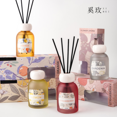 Meimei Foreign Trade New Fire-Free Reed Diffuser Hotel Indoor Fresh Air Deodorant Light Perfume Home Fragrance Customization
